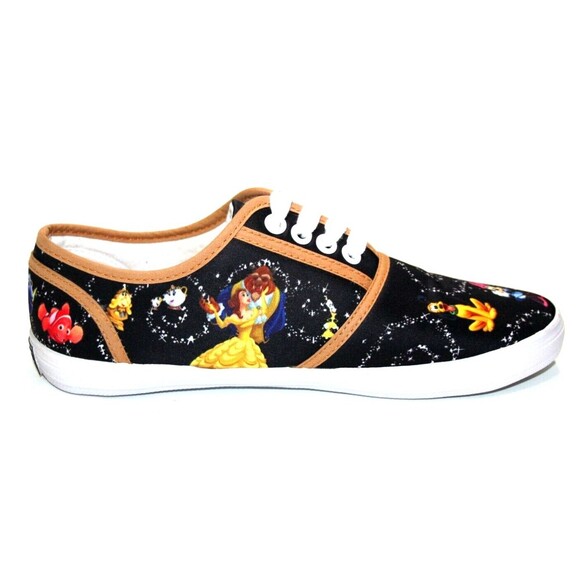 Disney Magic Women Canvas Shoes Sneakers Bradford Exchange Character Art Size 7 - Picture 10 of 16